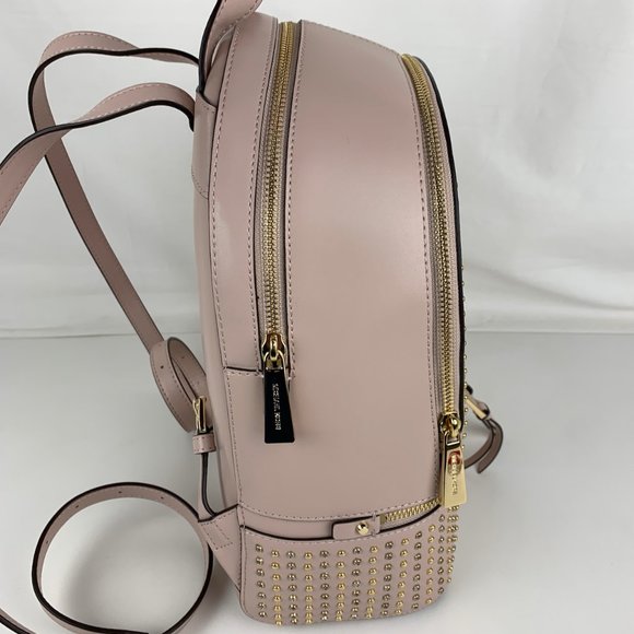 New Michael Kors Rhea Medium Leather Backpack - Picture 7 of 10